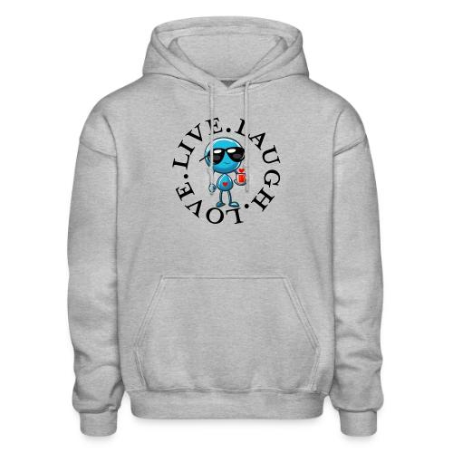 Circle Remember to live laugh love - Heavyweight Unisex Hoodie by Gildan