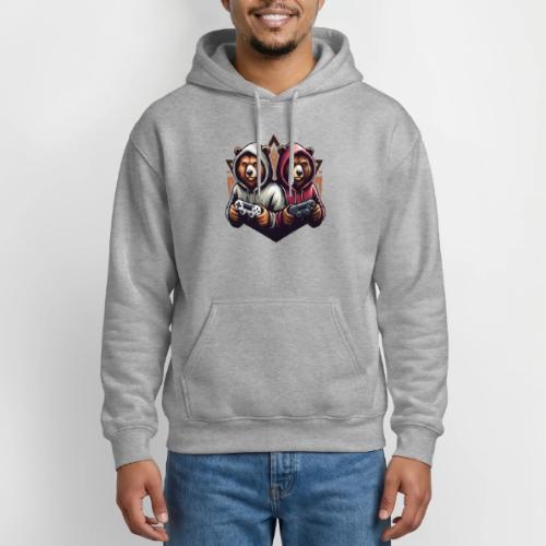 2 grizzlies gamer bears - Gildan Heavy Blend Adult Hoodie