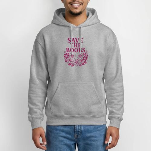 Save the boobs floral - Gildan Heavy Blend Adult Hoodie