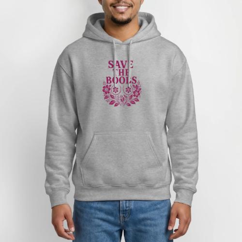 Save the boobs floral - Heavyweight Unisex Hoodie by Gildan
