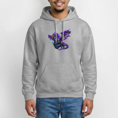 Neon Dragon and Battle Mage - Gildan Heavy Blend Adult Hoodie
