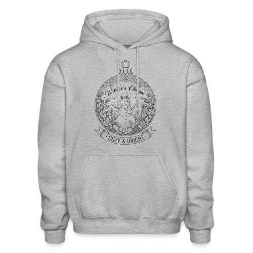 Festive Snowman T-Shirt - Heavyweight Unisex Hoodie by Gildan