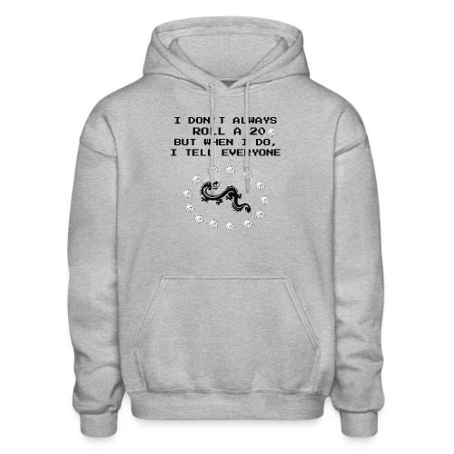 I Don't Always Roll a 20 D&D T-Shirt | Retro 8-Bit - Gildan Heavy Blend Adult Hoodie