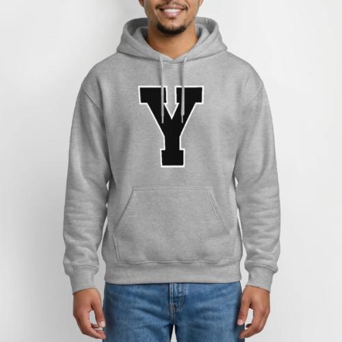 Varsity Letter Y Collegiate Alphabet Art - Heavyweight Unisex Hoodie by Gildan