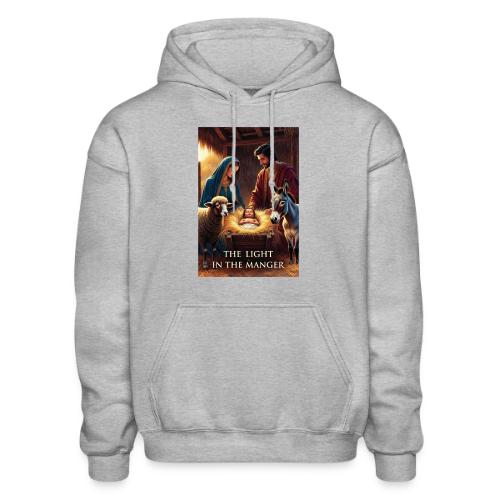 Nativity Manger T-Shirt - Heavyweight Unisex Hoodie by Gildan