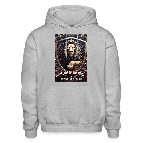 Lion King T Shirt, Funny Low-Effort Father Gift - Heavyweight Unisex Hoodie by Gildan