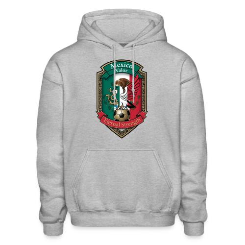 Mexico Eagle Valor T-Shirt, Pride Badge Gift - Heavyweight Unisex Hoodie by Gildan