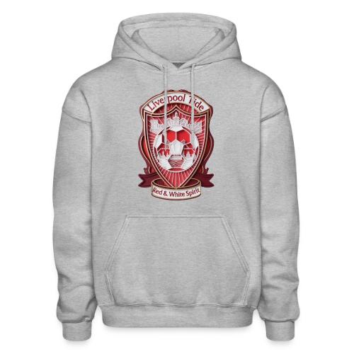 Liverpool Tide T Shirt, Soccer City Pride Gift - Heavyweight Unisex Hoodie by Gildan