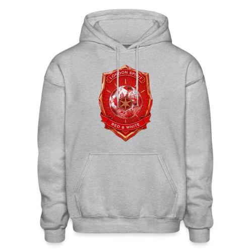London is Red T Shirt, Football City Pride Gift - Heavyweight Unisex Hoodie by Gildan