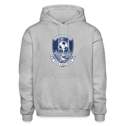 Iconic North London Soccer Emblem Art Print - Gildan Heavy Blend Adult Hoodie