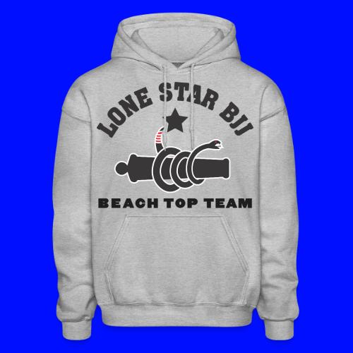 Beach Top Team - Lone Star BJJ - Black - Gildan Heavy Blend Adult Hoodie