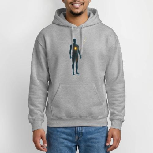 Glowing Chest Personl - Heavyweight Unisex Hoodie by Gildan