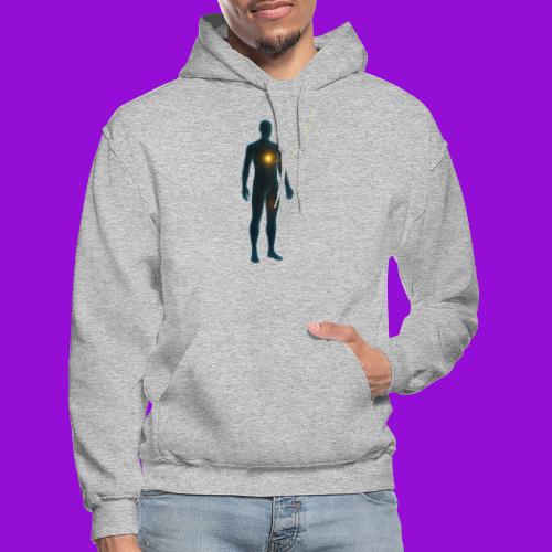 Glowing Chest Personl - Gildan Heavy Blend Adult Hoodie