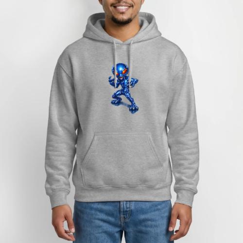 Angry Blue Alien - Gildan Heavy Blend Adult Hoodie