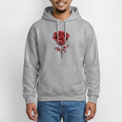 Silver Rose - Heavyweight Unisex Hoodie by Gildan