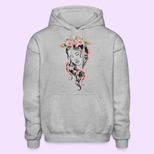 Butterfly Flower Goddess - Fairytale Design - Gildan Heavy Blend Adult Hoodie