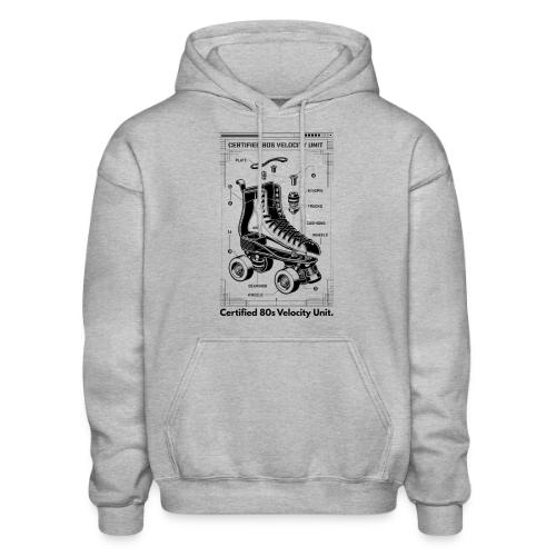 Retro Roller Skate T-Shirt - Gildan Heavy Blend Adult Hoodie