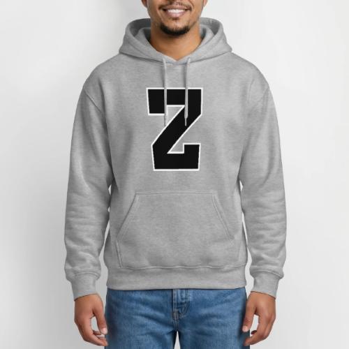 Varsity Letter Z Athletic Font Design - Gildan Heavy Blend Adult Hoodie