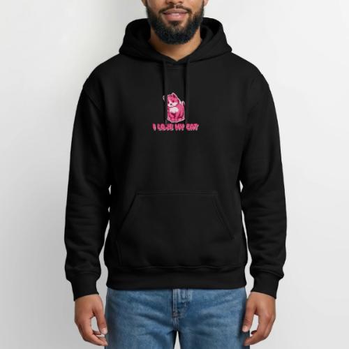 I love my cat - Gildan Heavy Blend Adult Hoodie
