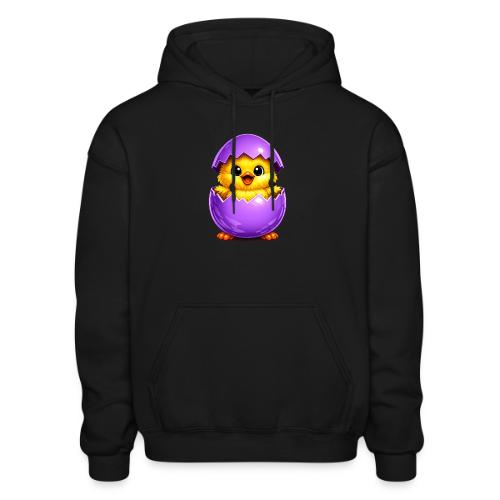 Easter Chick Purple - Gildan Heavy Blend Adult Hoodie
