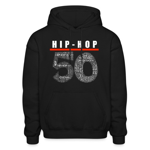 hip hop is 50 [fv] - Gildan Heavy Blend Adult Hoodie
