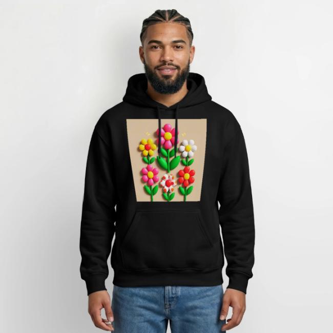 3D Flowers and Butterflies in Amber, Floral Design