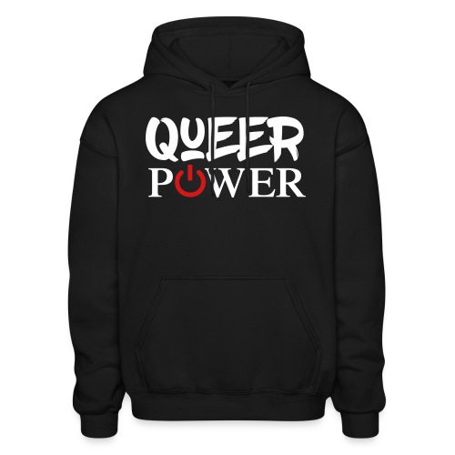 Queer Power T-Shirt 02 - Gildan Heavy Blend Adult Hoodie