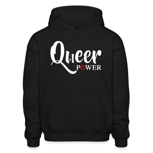 Queer Power T-Shirt 04 - Gildan Heavy Blend Adult Hoodie
