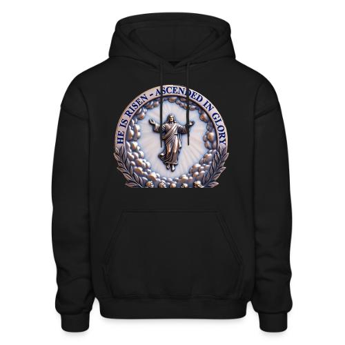 He Is Risen Ascended In Glory T Shirt, Gift - Gildan Heavy Blend Adult Hoodie