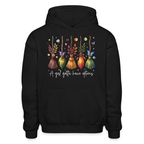 A Girl Gotta Have Options - Heavyweight Unisex Hoodie by Gildan