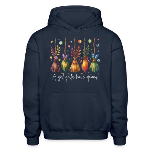 A Girl Gotta Have Options - Heavyweight Unisex Hoodie by Gildan