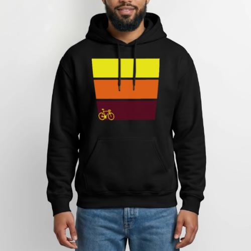 tricolor with bicycle - Heavyweight Unisex Hoodie by Gildan