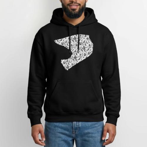 Floral Helmet - Gildan Heavy Blend Adult Hoodie