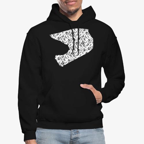 Floral Helmet - Gildan Heavy Blend Adult Hoodie