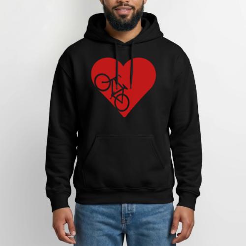 Bike in heart - Gildan Heavy Blend Adult Hoodie