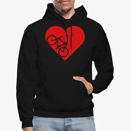Bike in heart - Gildan Heavy Blend Adult Hoodie