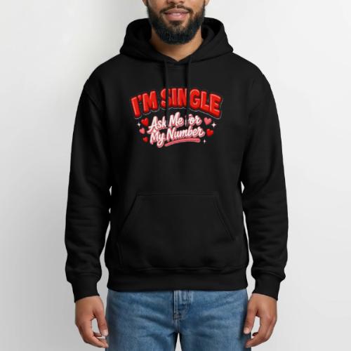 I’m Single Retro Bubble - Gildan Heavy Blend Adult Hoodie