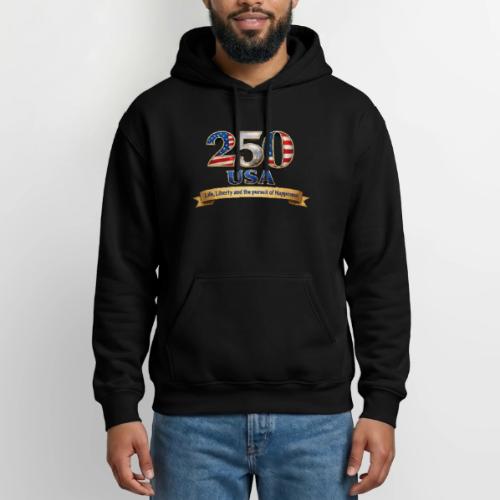250 USA Liberty Banner - Gildan Heavy Blend Adult Hoodie