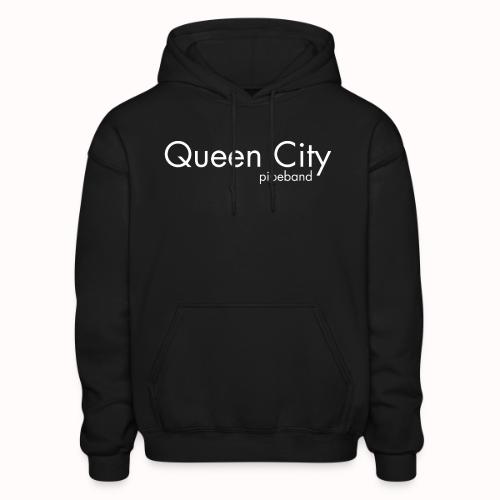 Queen City white - Heavyweight Unisex Hoodie by Gildan