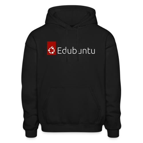 Edubuntu Logo 2023 - White - Heavyweight Unisex Hoodie by Gildan