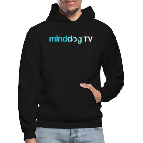 minddogTV logo simplistic - Gildan Heavy Blend Adult Hoodie