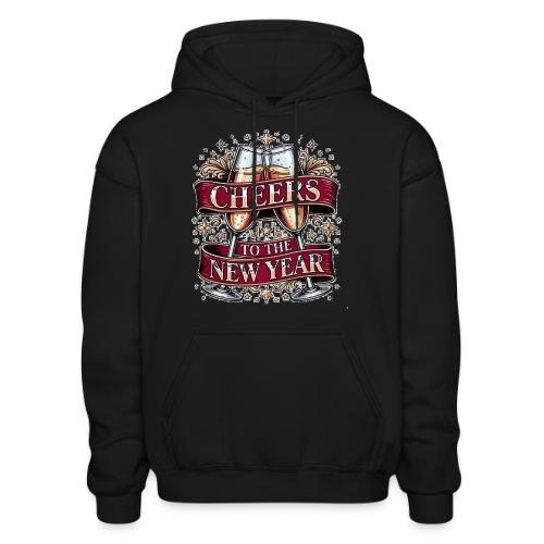 New Year's Champagne T-Shirt - Heavyweight Unisex Hoodie by Gildan