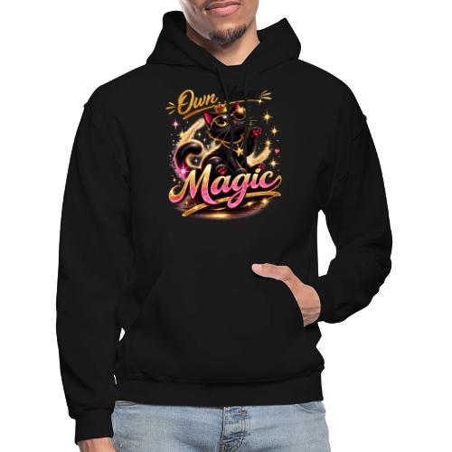 Own Your Magic – Glam Black Cat - Gildan Heavy Blend Adult Hoodie