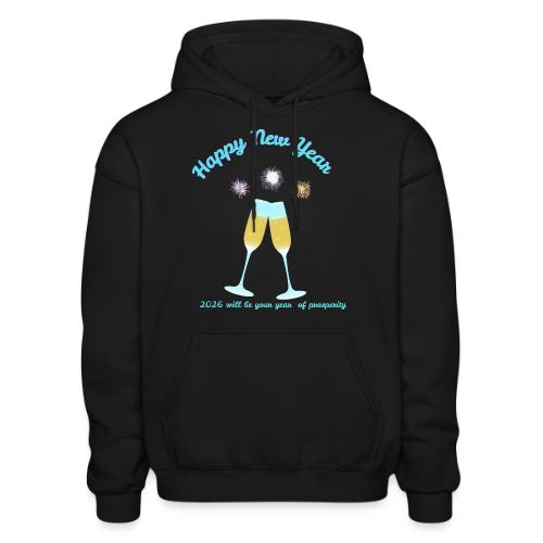 Happy New Year 2026 Prosperity Design - Heavyweight Unisex Hoodie by Gildan