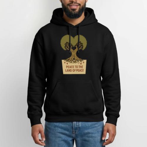 Peace To The Land Of Peace Tree Heart - Gildan Heavy Blend Adult Hoodie