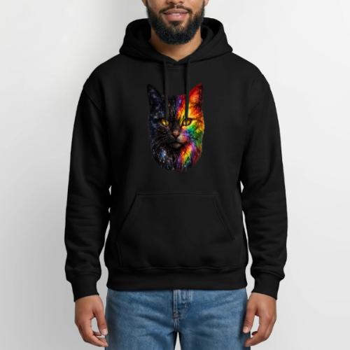 Cosmic Galaxy Rainbow Cat - Gildan Heavy Blend Adult Hoodie
