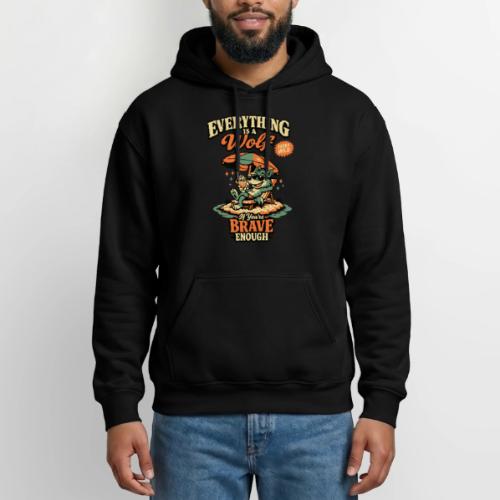 Everything Is A Wolf – Retro Chill - Gildan Heavy Blend Adult Hoodie