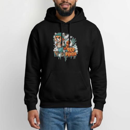 Red Panda Street Graffiti Vibes - Gildan Heavy Blend Adult Hoodie