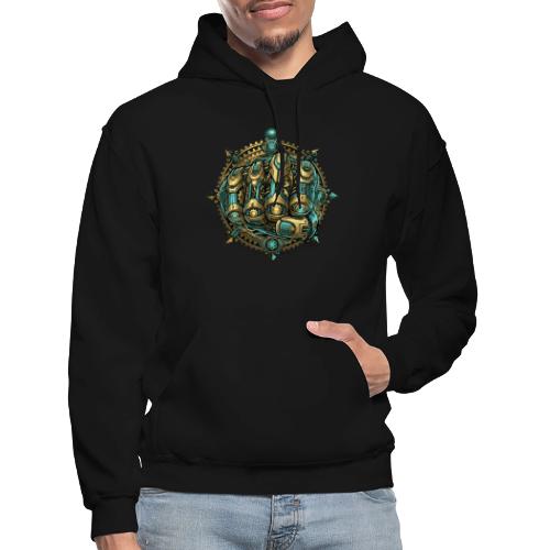 Cyberpunk Power Robot Hand - Gildan Heavy Blend Adult Hoodie