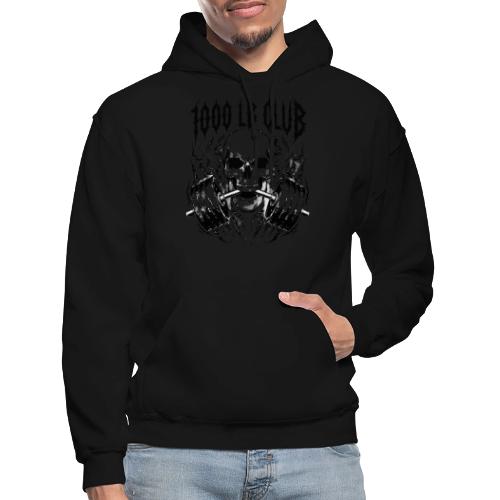 1000 LB Club Skull Barbell Powerlif - Gildan Heavy Blend Adult Hoodie